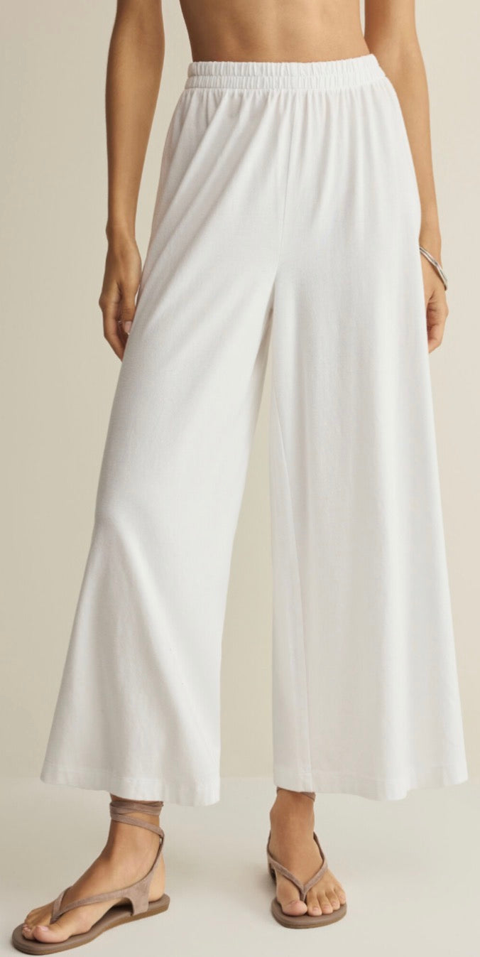 Scout Jersey Crop Flare Pant White - Z Supply