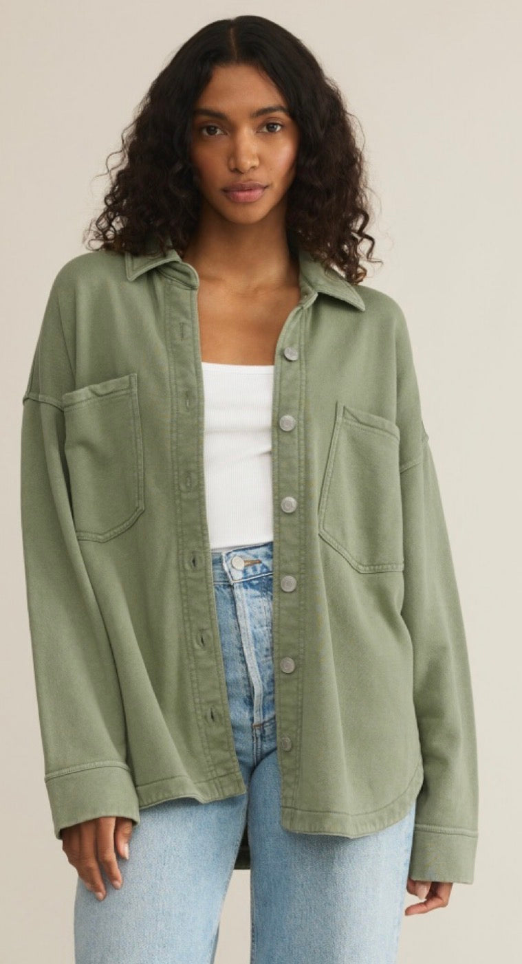 All Day knit jacket avocado ZSUPPLY