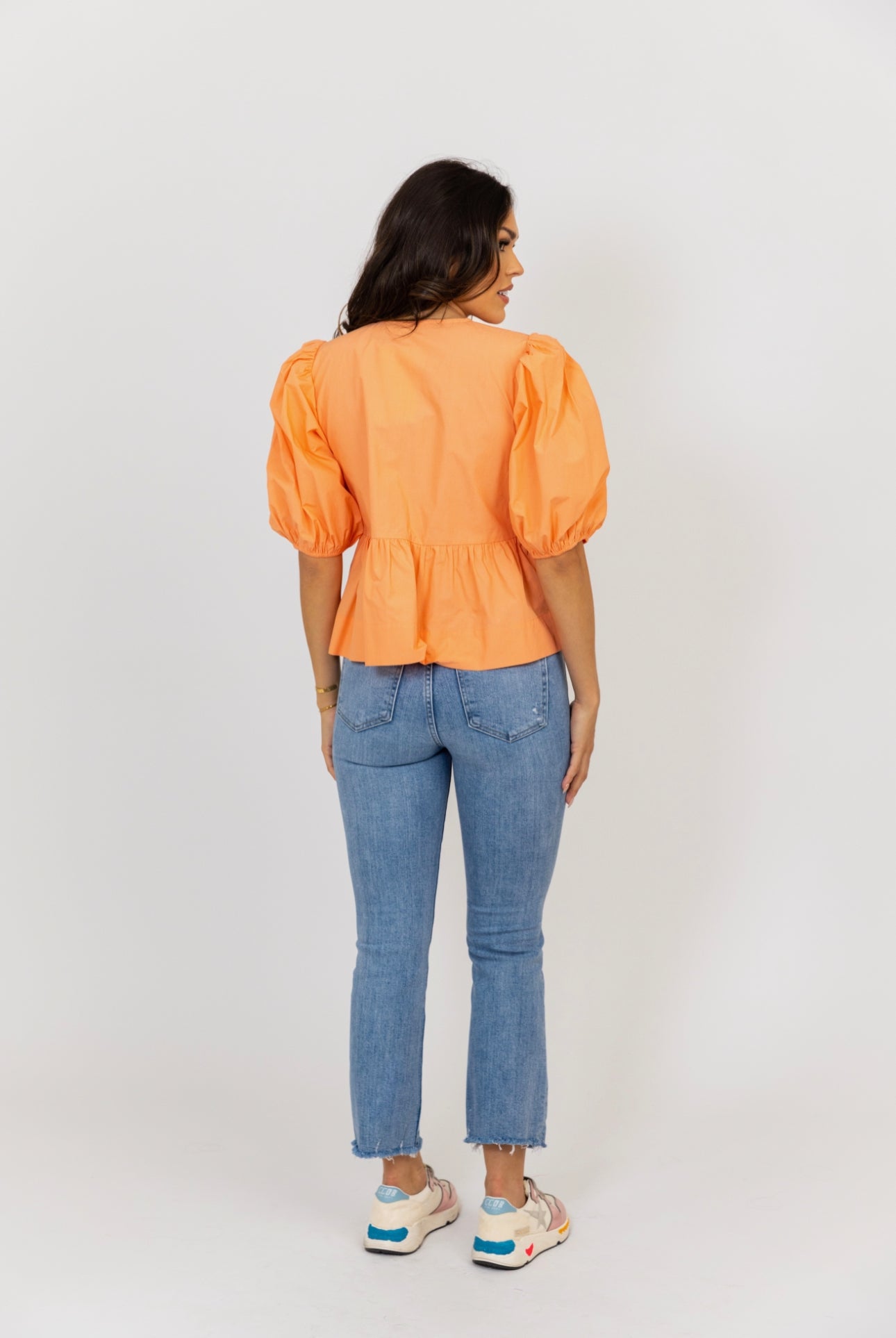 Solid Poplin Knot Top by KARLIE