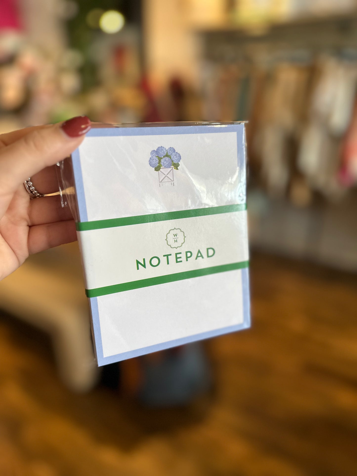 Hydrangeas Planter Notepad 4.25x5.5