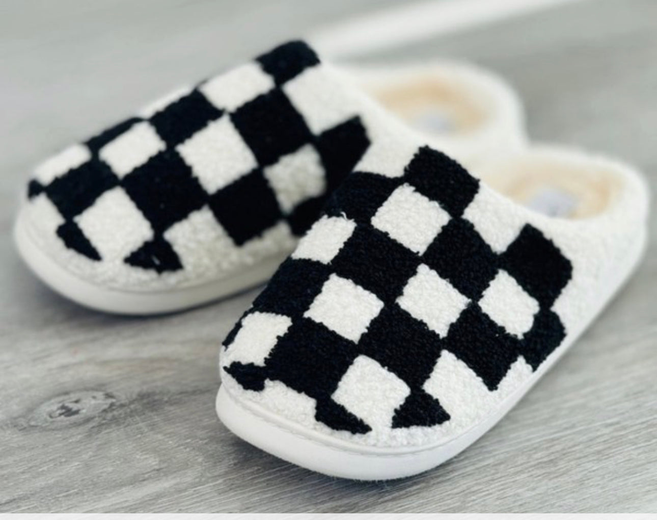Checker Slippers