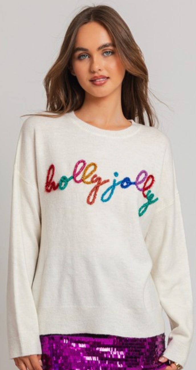 Holly Jolly Rainbow Tinsel