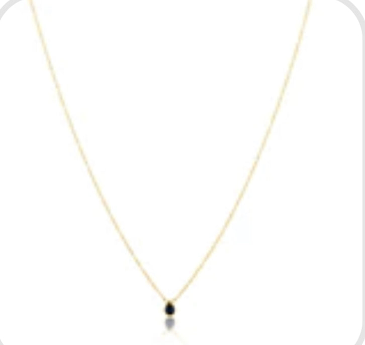 Ines Raindrop Necklace Sapphire