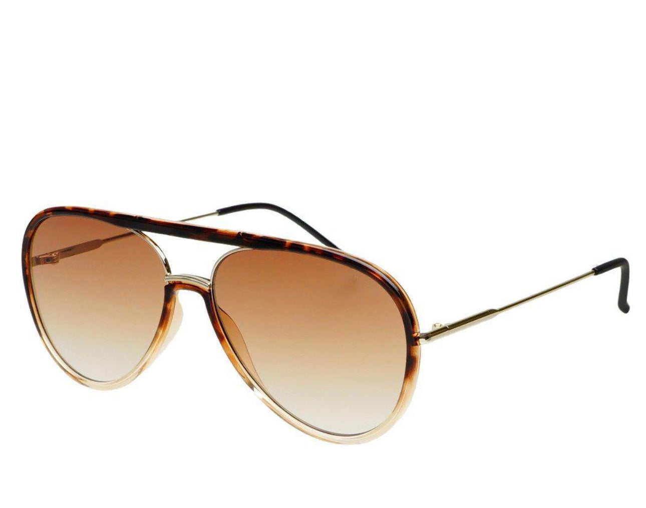 Shay Aviator Sunglasses Tortoise