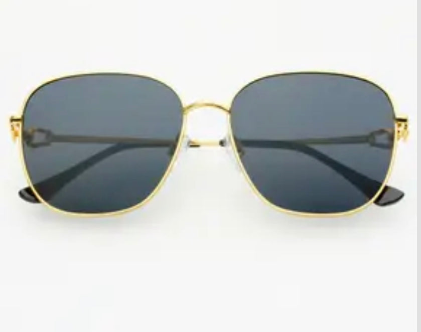 Lea Gold Gray Polarized Sunglasses Gold / Gray