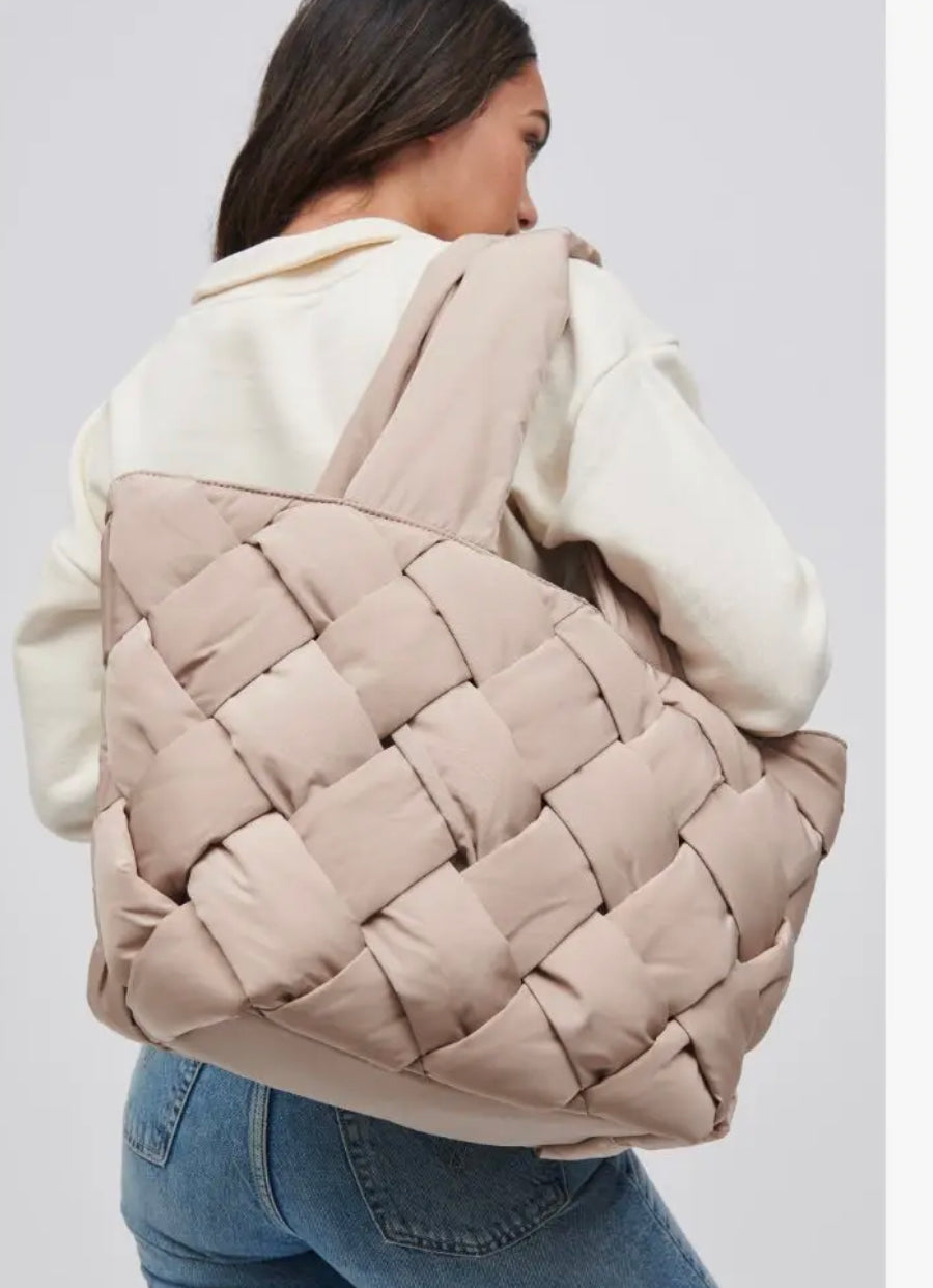 Intuition East West Woven Nylon Tote by Sol and Selene