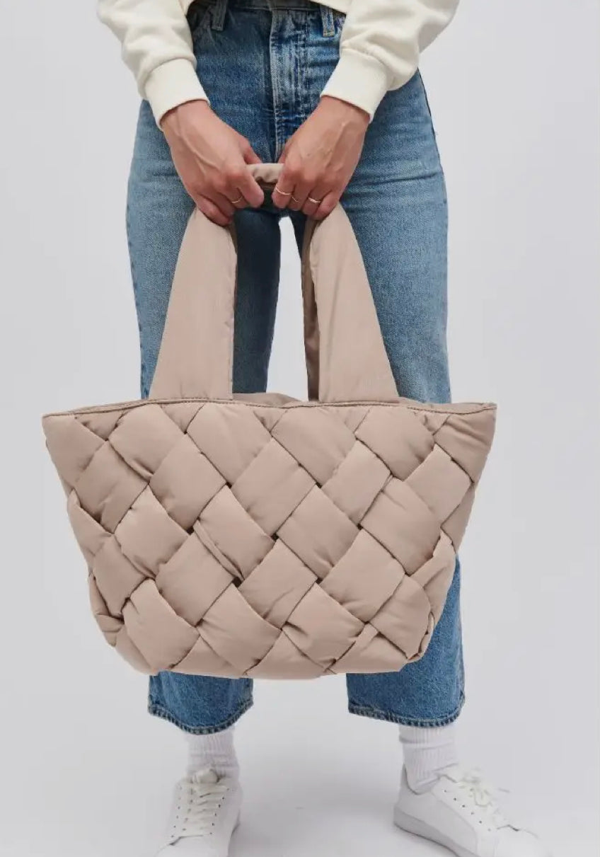 Intuition East West Woven Nylon Tote by Sol and Selene