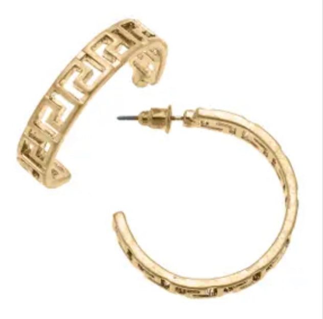 Ryan Greek Key Hoop