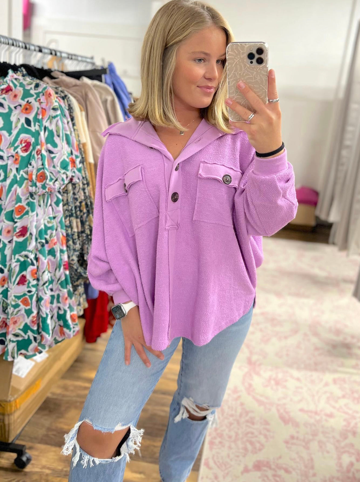Lavender Mist Top