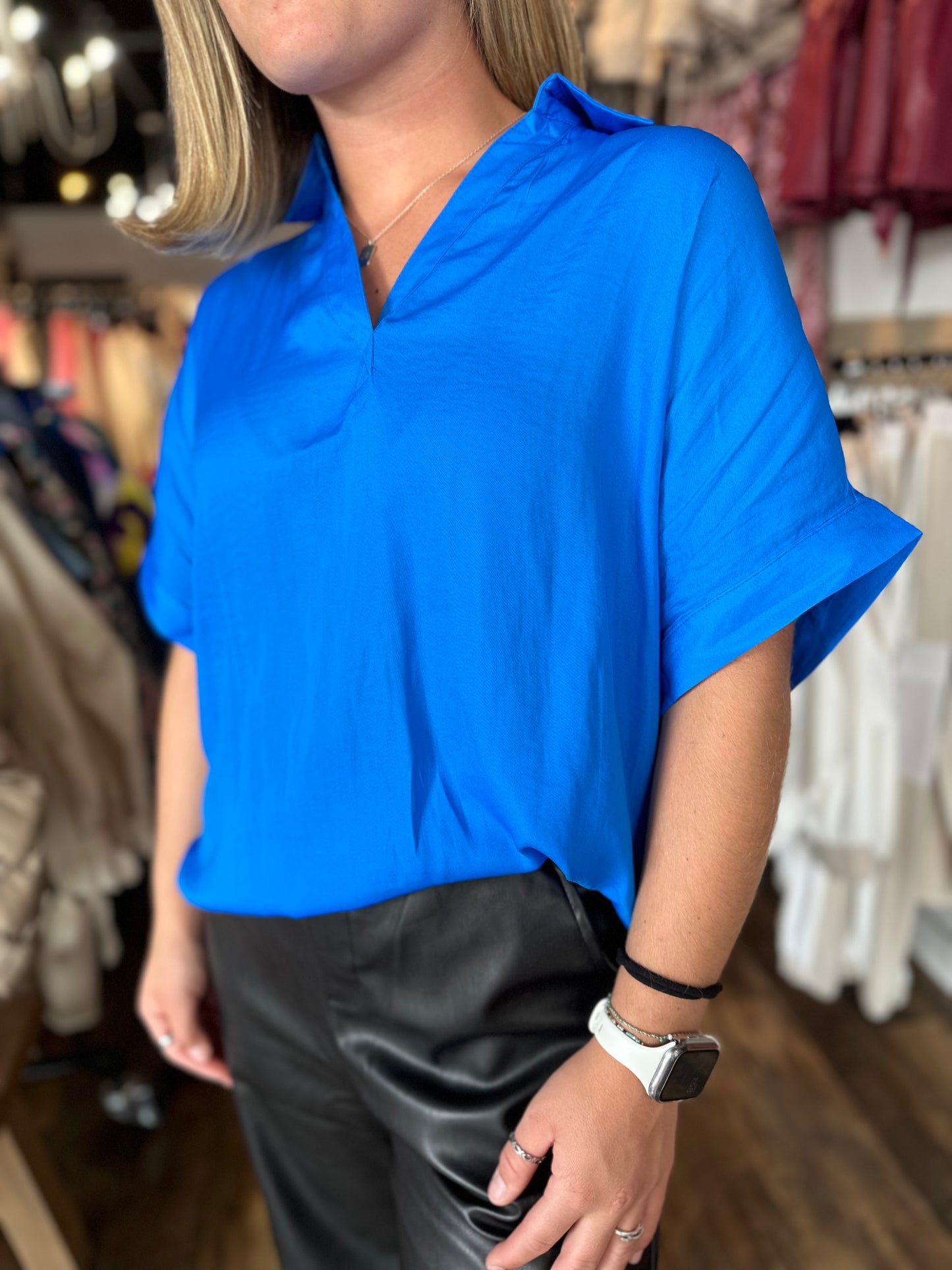 Royal Blue blouse *BESTSELLER*