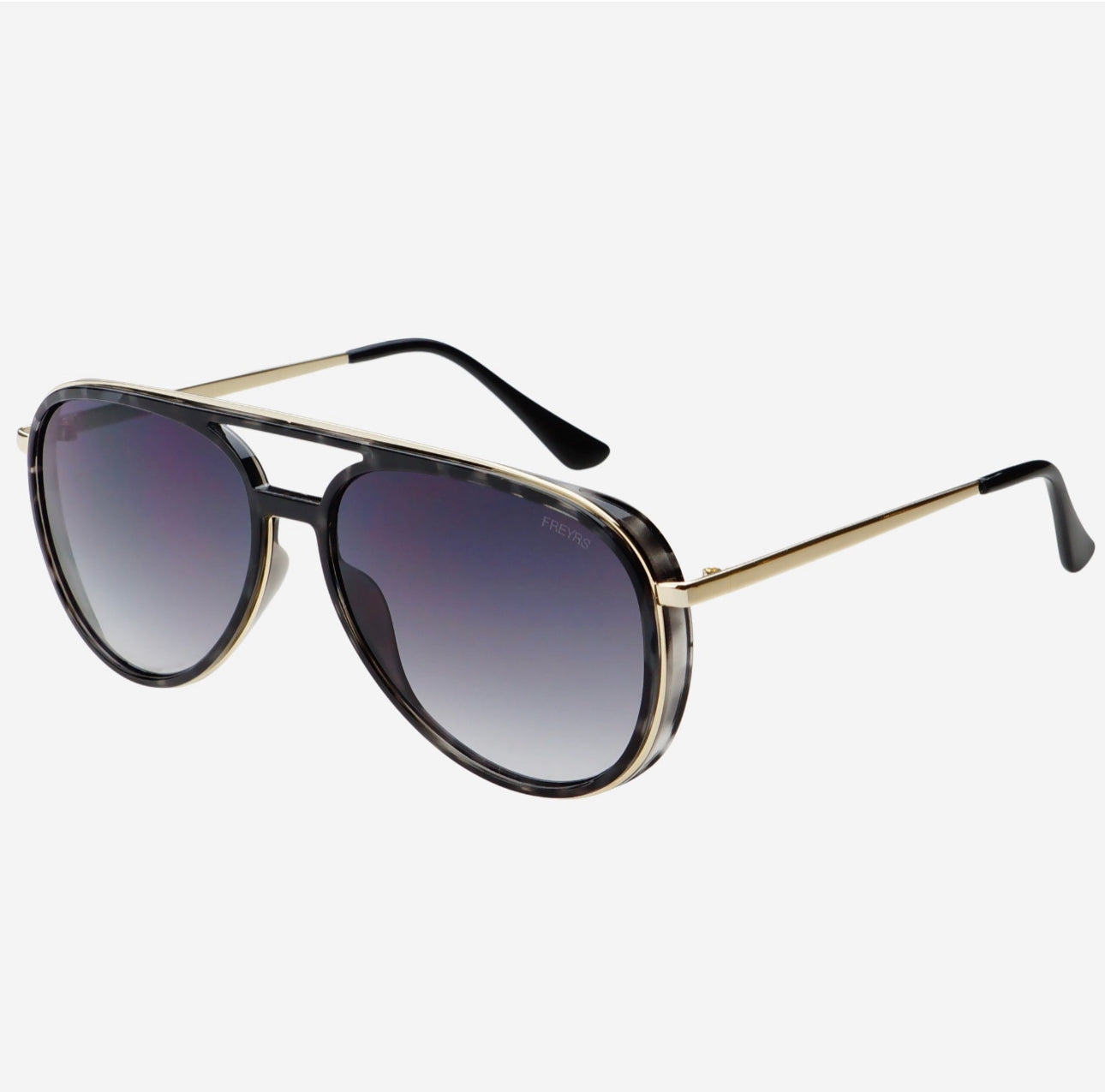 Fulton Unisex Aviator Sunglasses Gray Tortoise