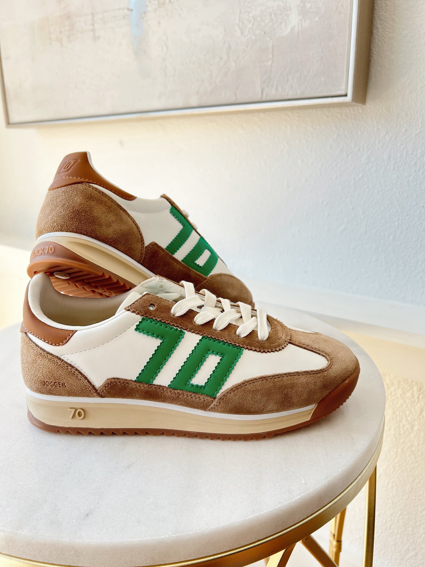 BACK70 Jogger M white/green/ camel