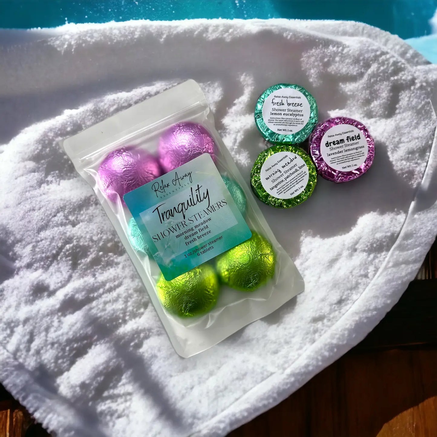 Tranquility shower steamer pack of 6