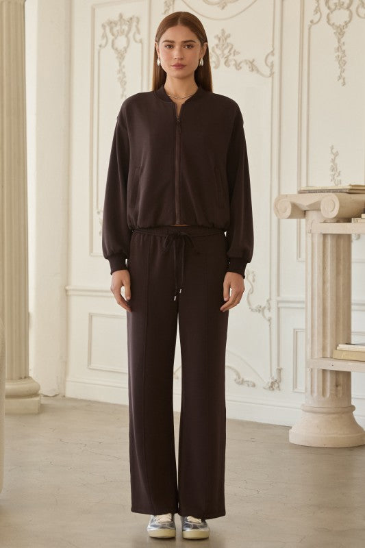 Espresso modal pant set