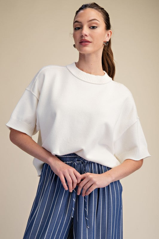 crew neck sweater (3 colors)