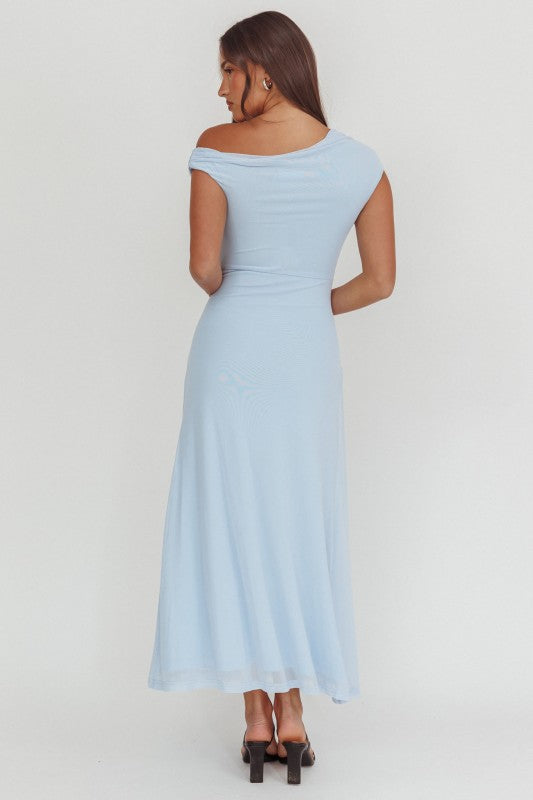 Lillian blue midi dress