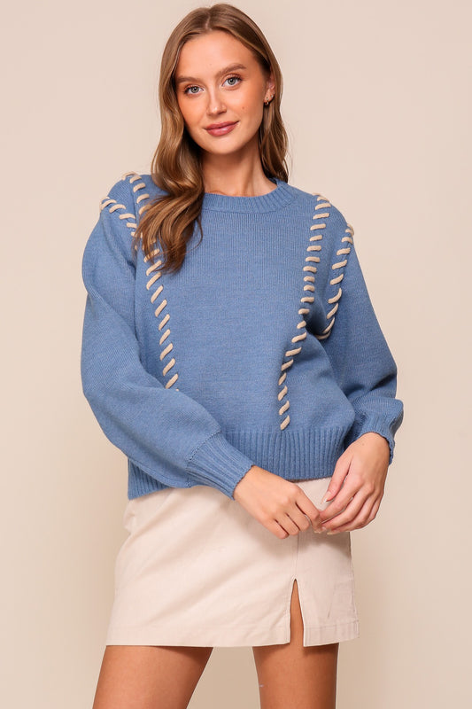 Stitch Trim Sweater
