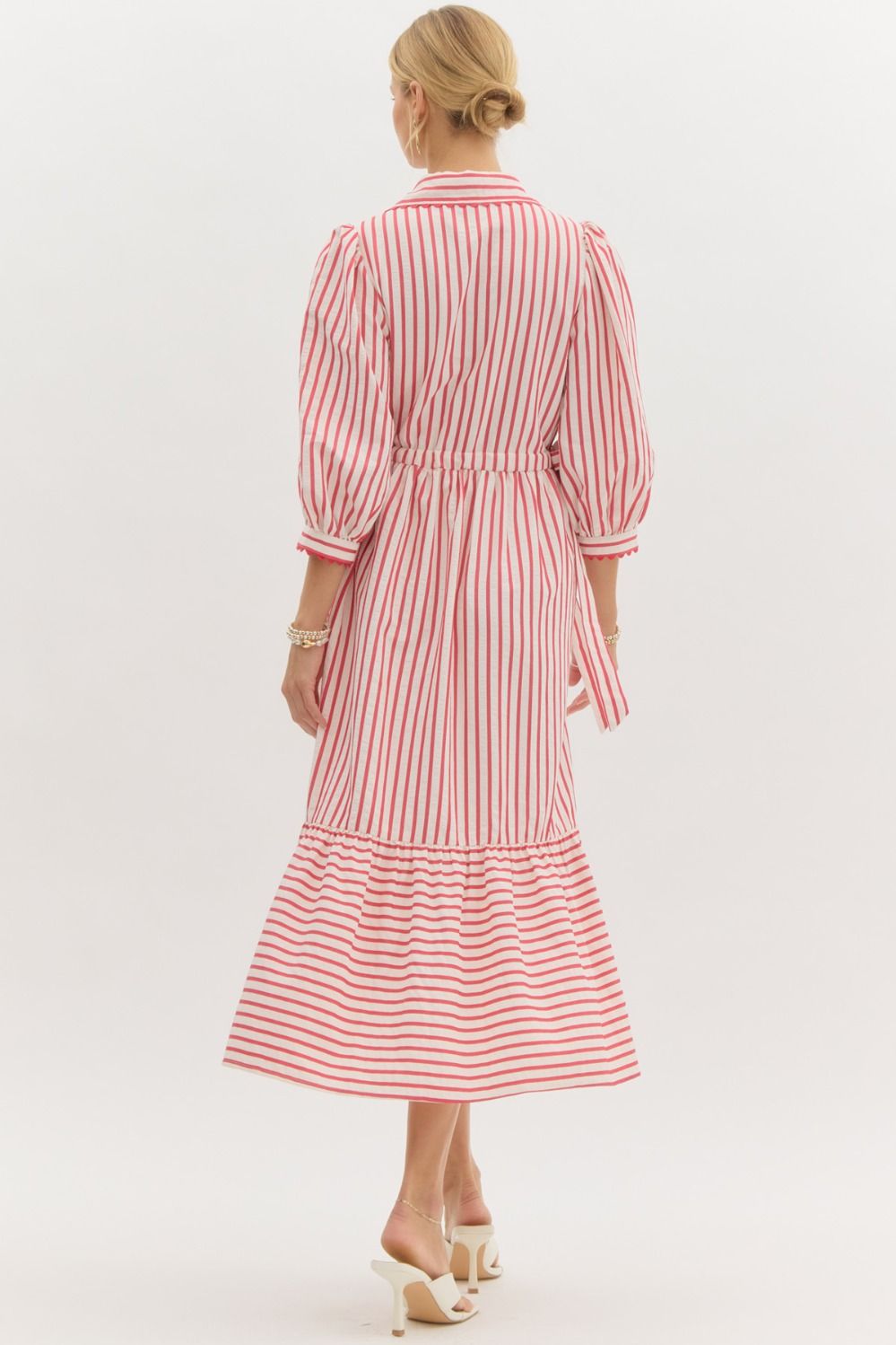 Carlen midi stripe dress