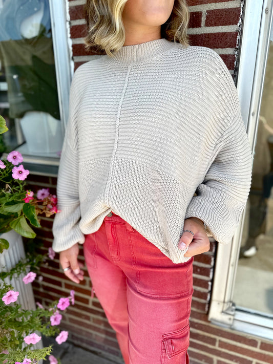 Shelby Ribbed Knitted Sweater