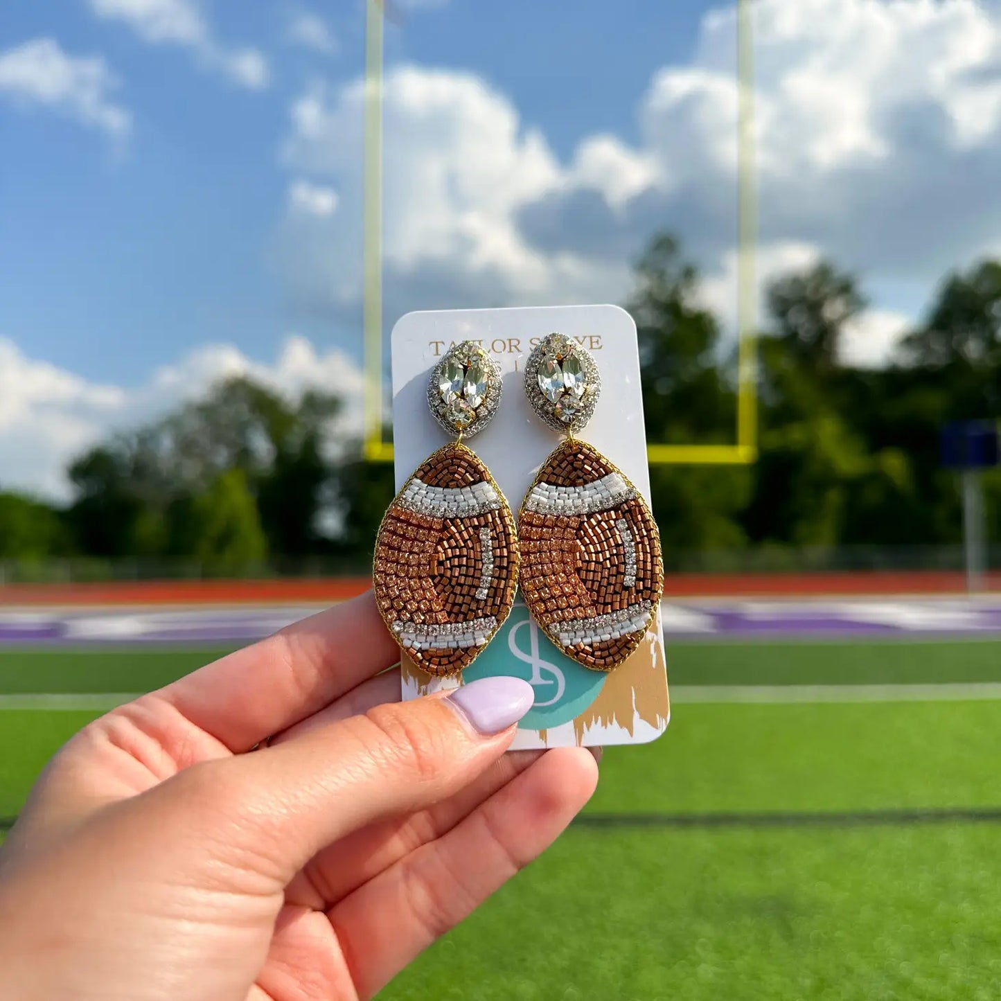FOOTBALL EARRINGS