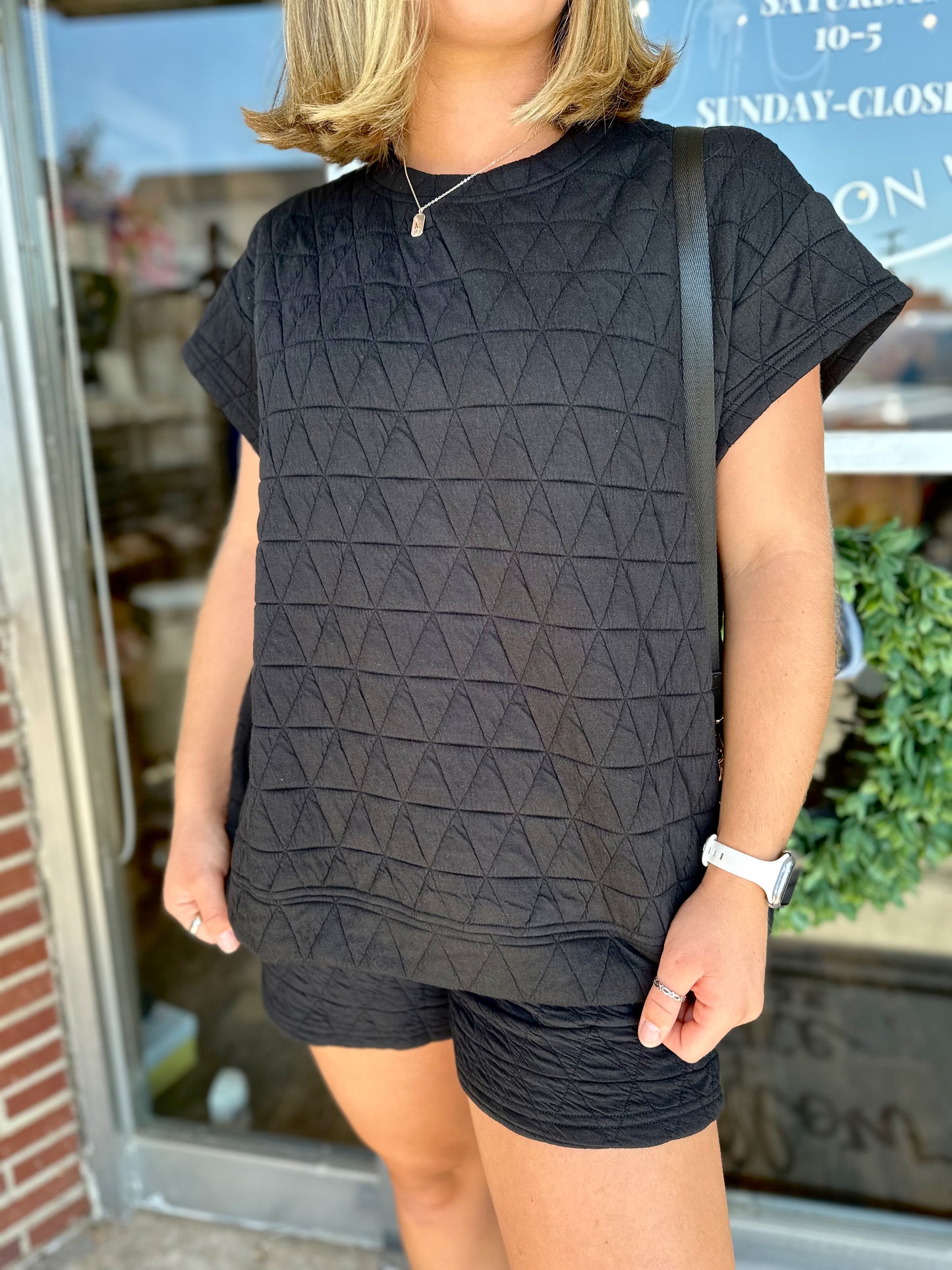 quilted set- top only
