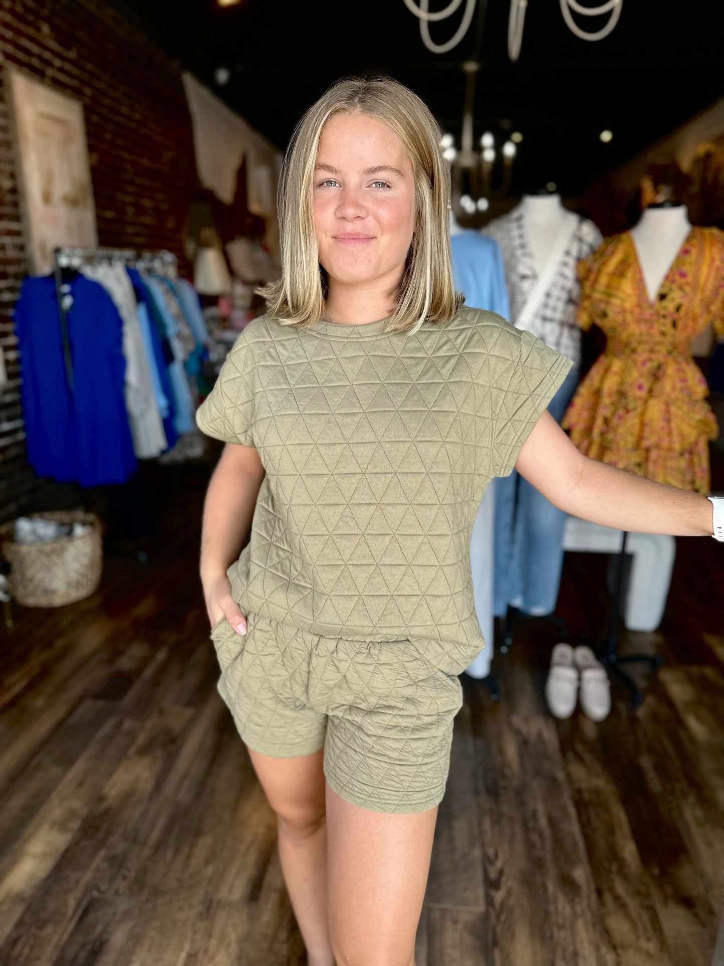 quilted set- shorts only