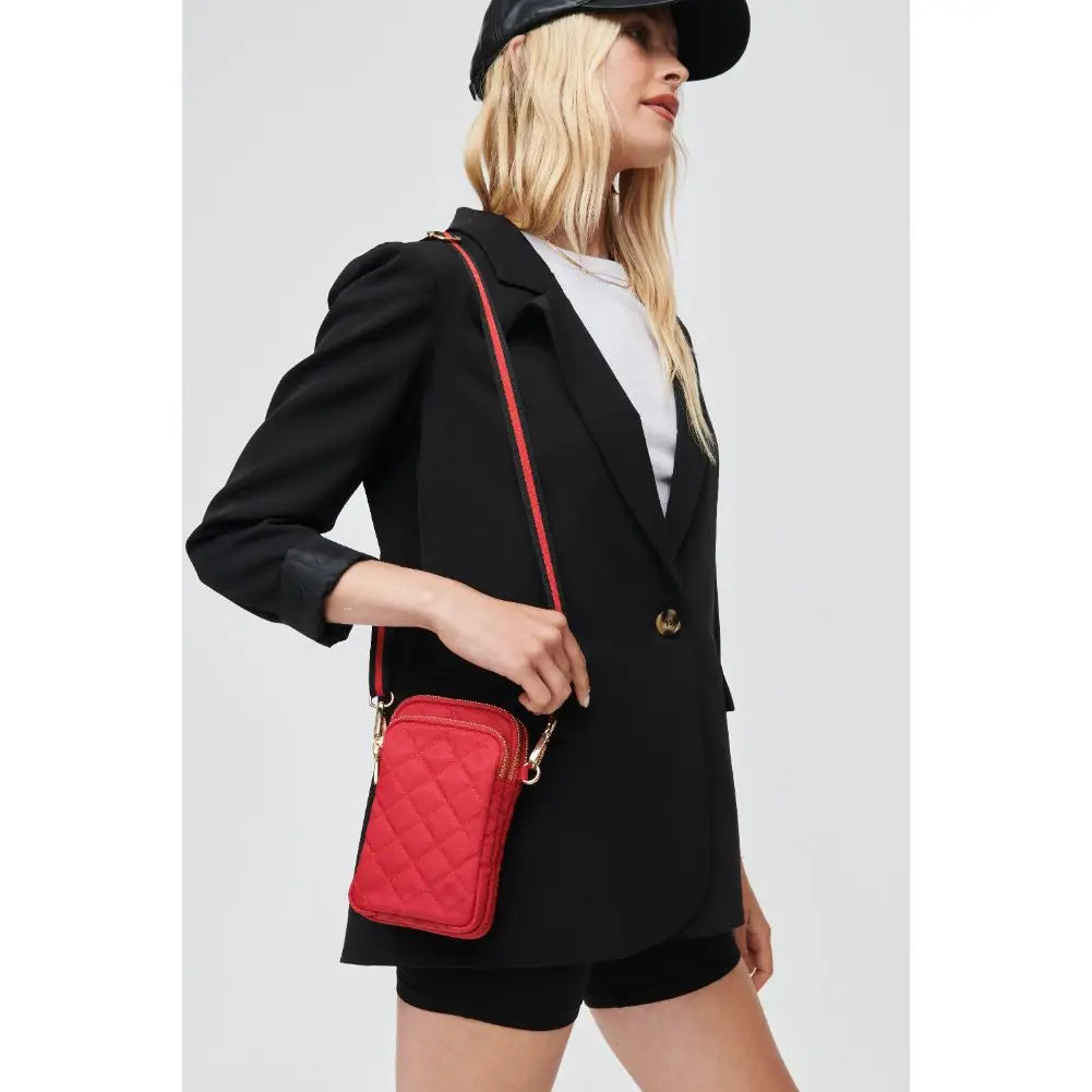 Divide and Conquer Quilted Crossbody by SOL and SELENE red