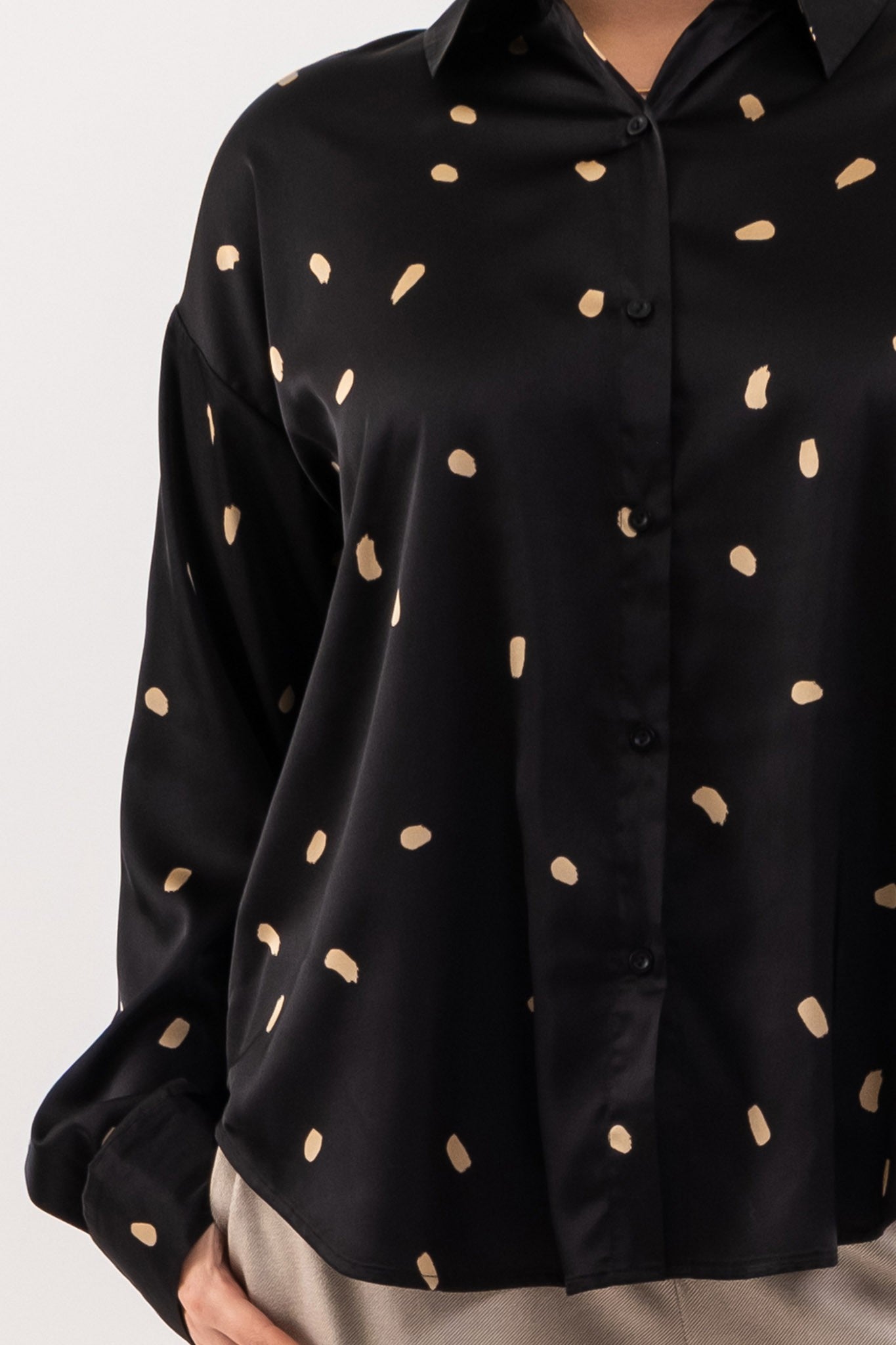 Brush stroke blouse