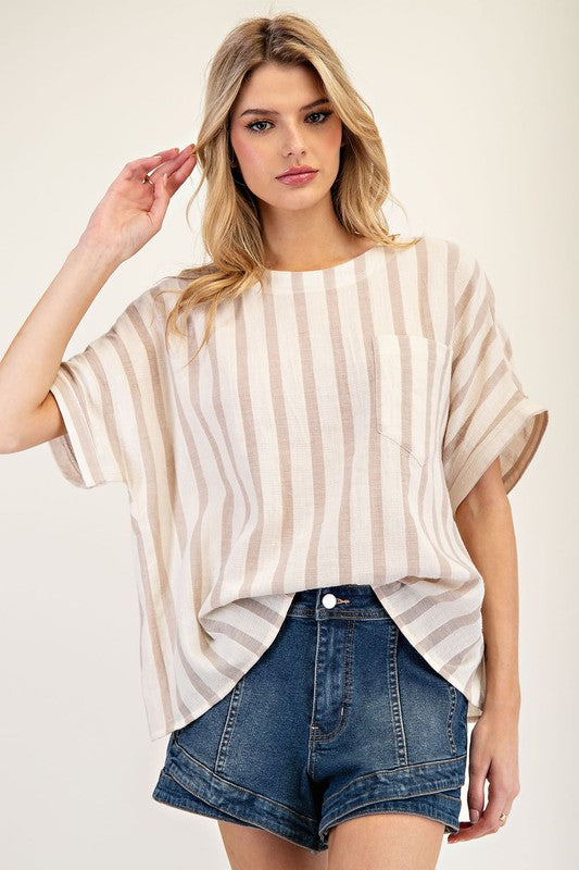 sandy stripe top
