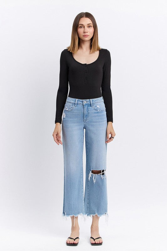 Spellb high rise crop Jean VERVET