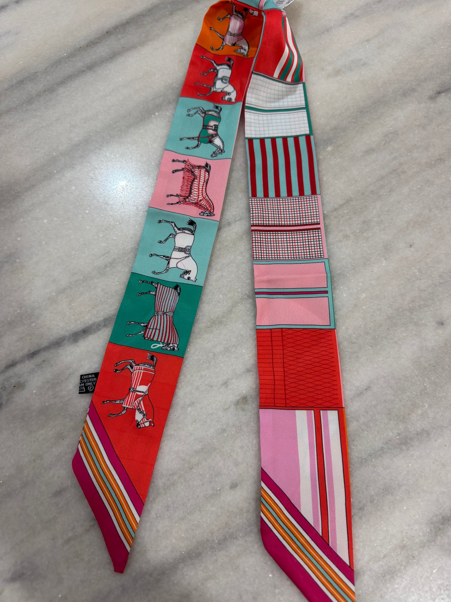 colorful horse scarf