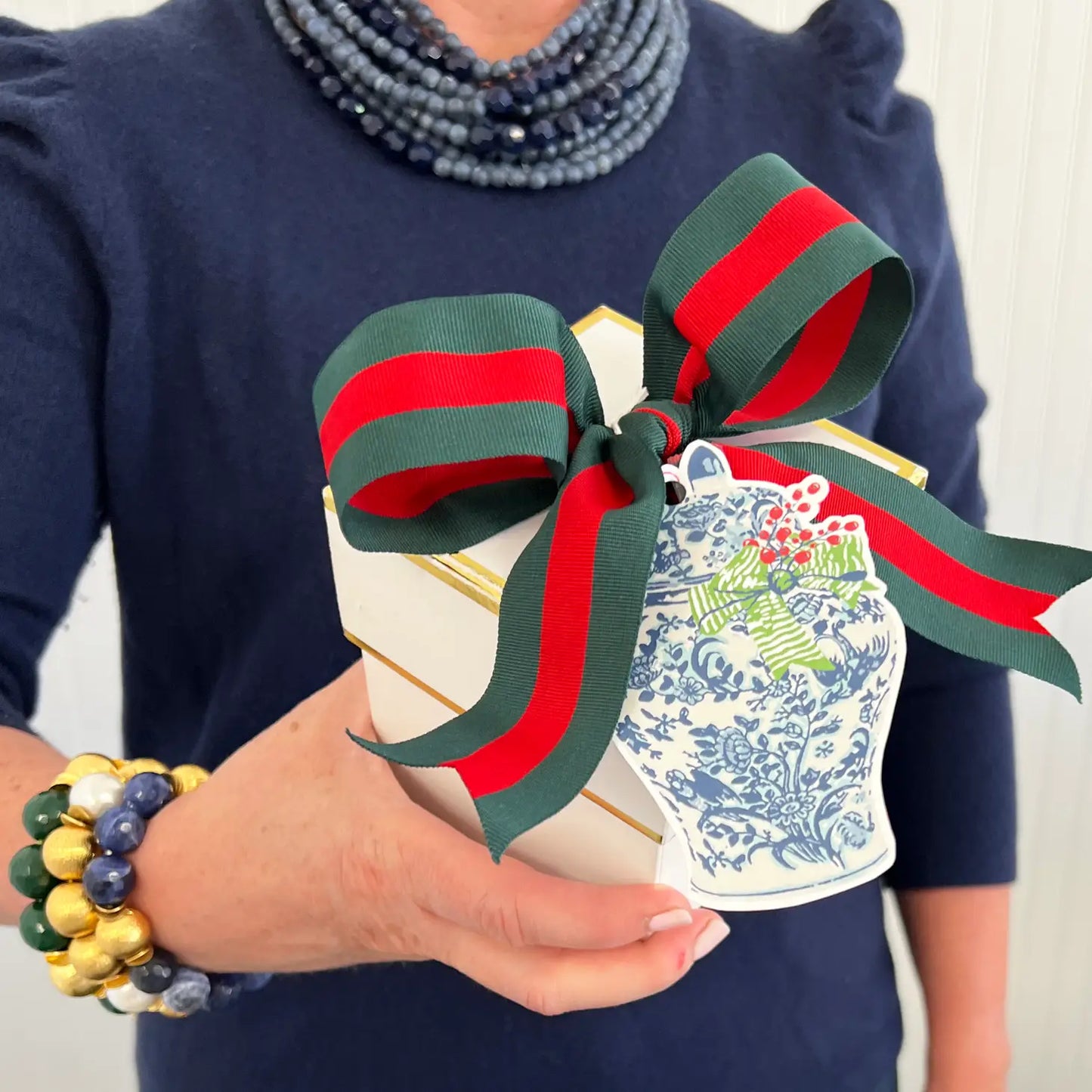 Ginger jar Christmas Gift Tags 8ct.