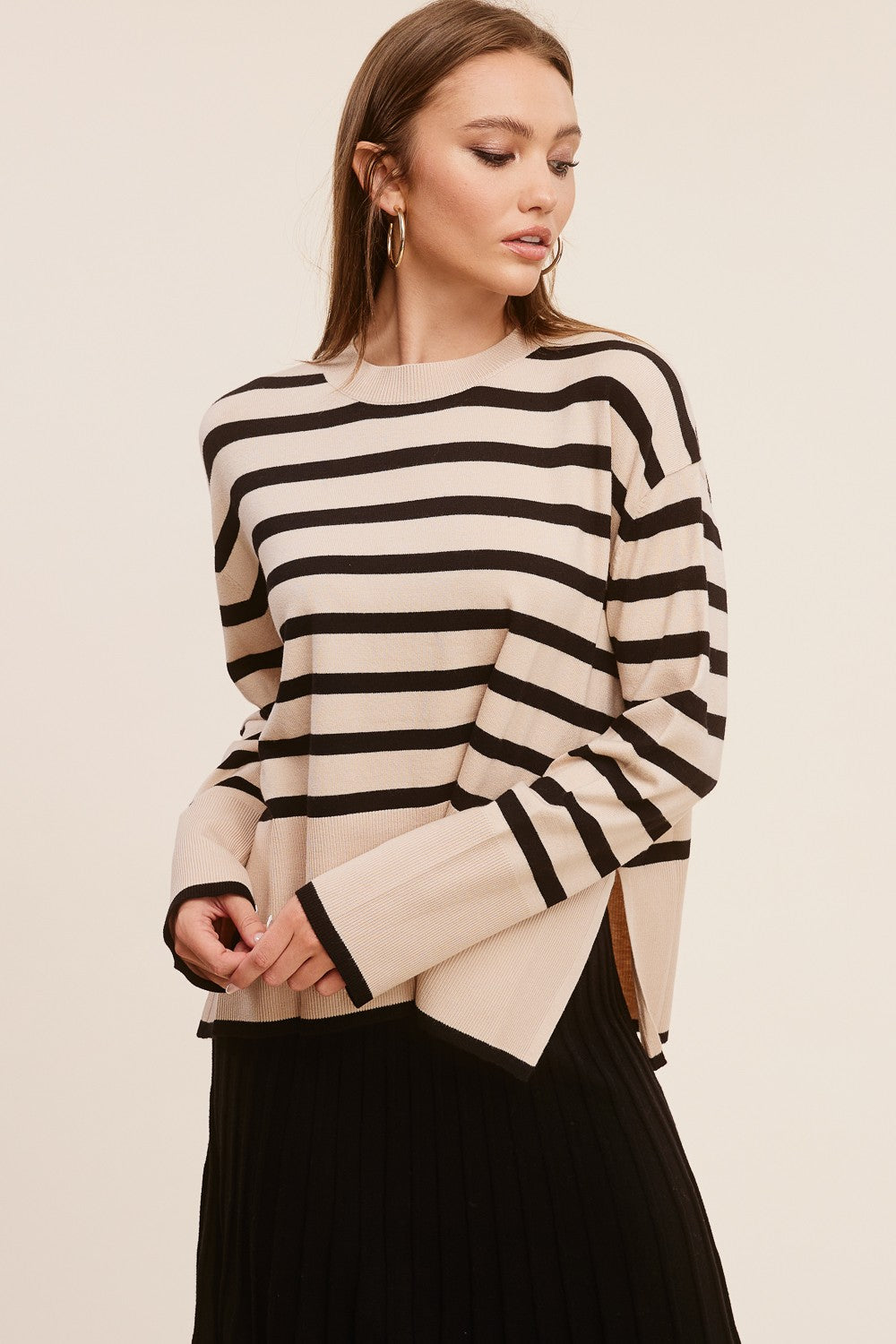 Cashmere stripe top