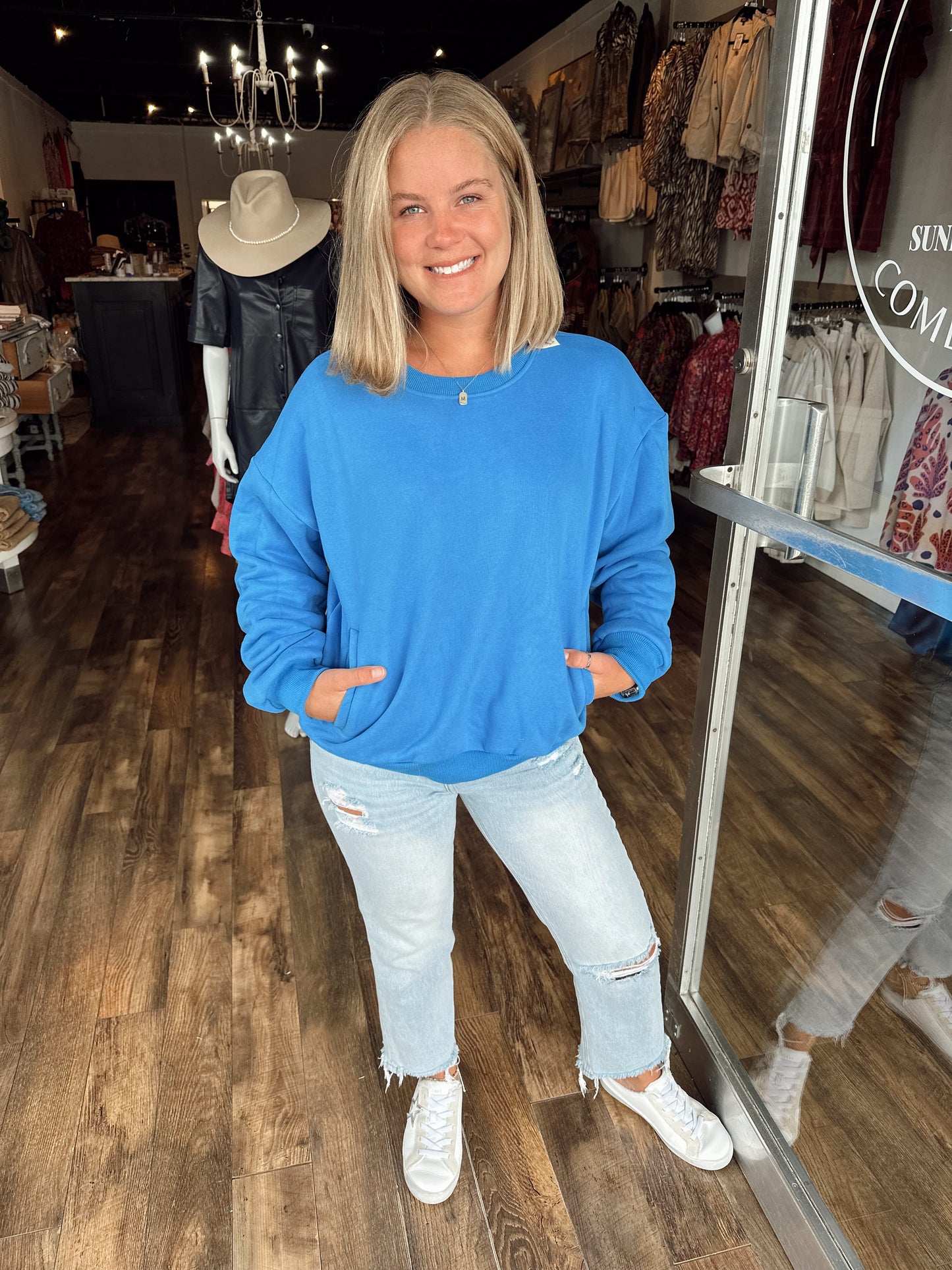 Denim Blue sweatshirt