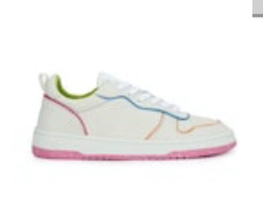 Gadol white stitch multi sneaker WAS $120 final sale