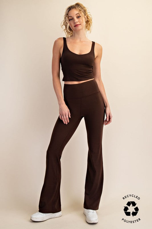 High Waist Buttery Yoga Flare Pants (2 colors)