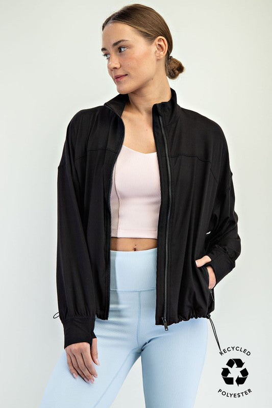 butter modal zip jacket (2 colors)