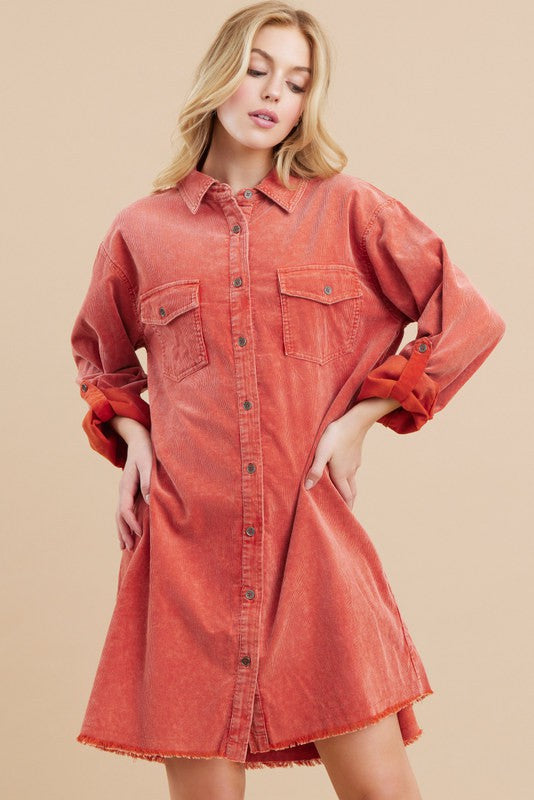 Rustic corduroy Dress
