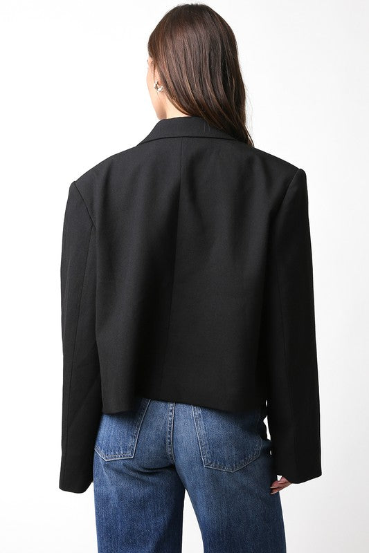 Cindy oversized cropped blazer *was $75 final sale*