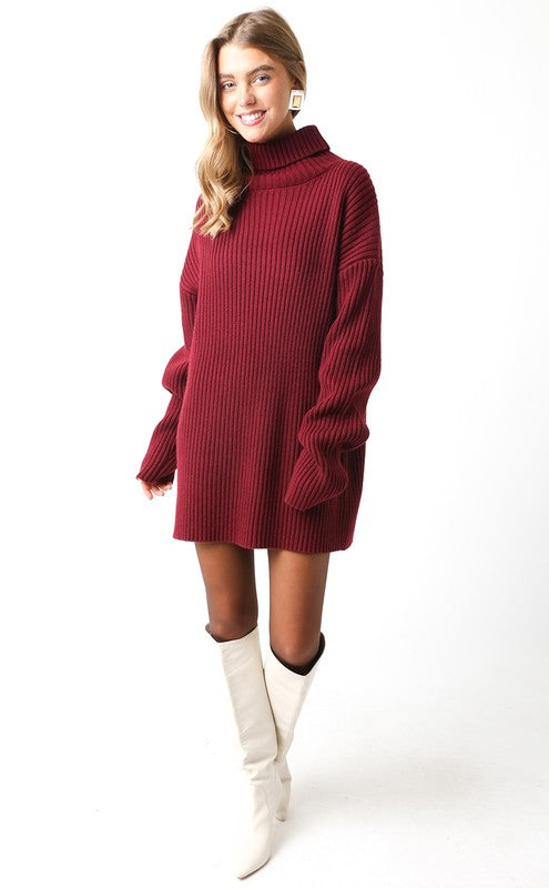 Kelly maroon sweater dress was $66