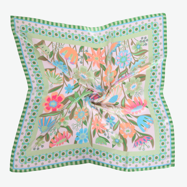 S26075 100% Polyester Lightweight Square Scarf