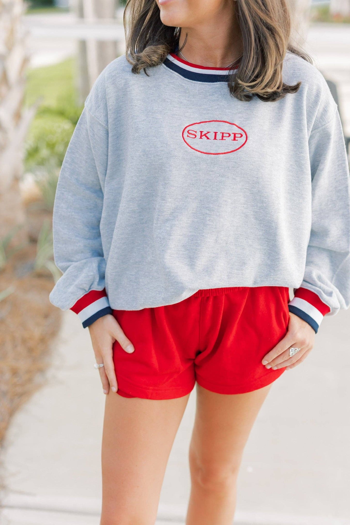 Varsity Crew in Heather Grey