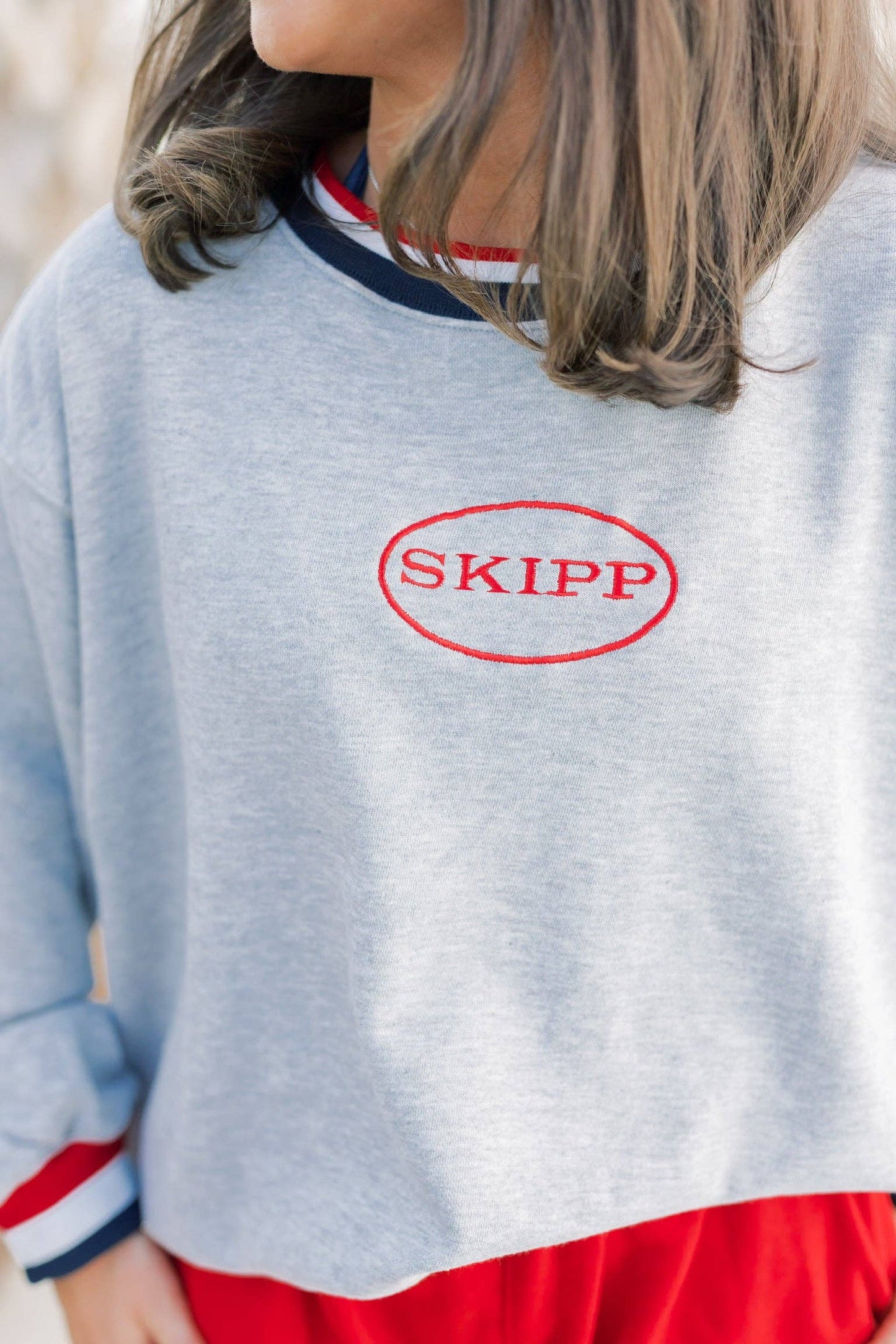 Varsity Crew in Heather Grey