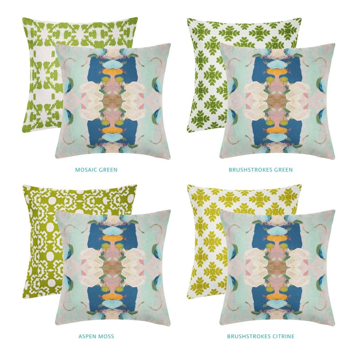 Monet’s Garden Navy Decorative Pillow