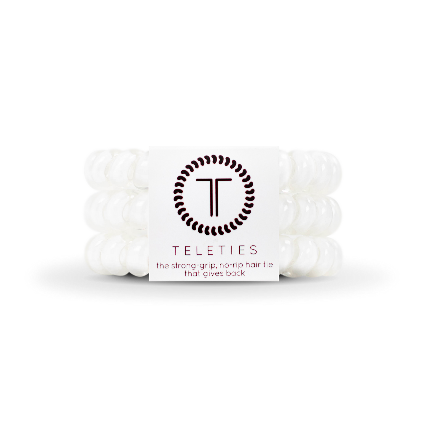 Spiral Hair Coils | Large | Coconut White Hair Ties