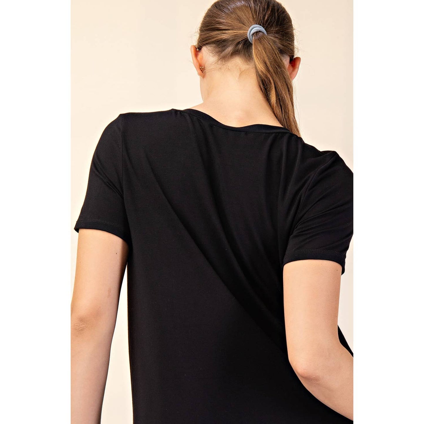 VISCOSE MODAL SHORT SLEEVE TOP (multiple colors)