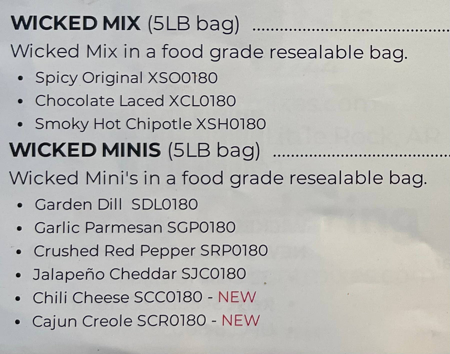 Wicked Mix Spicy Original 5lb bulk