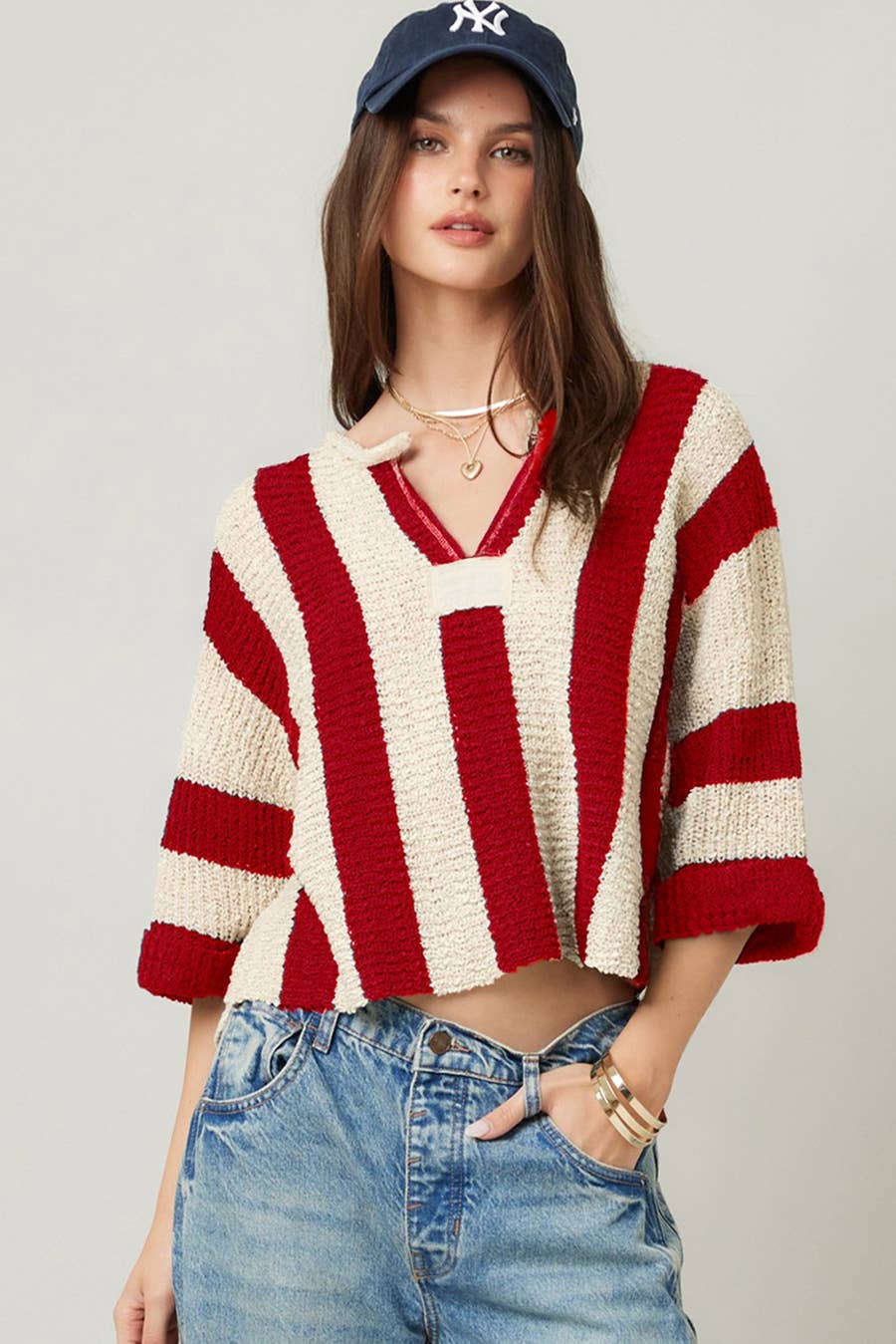 Emmy Vertical Stripe Sweater