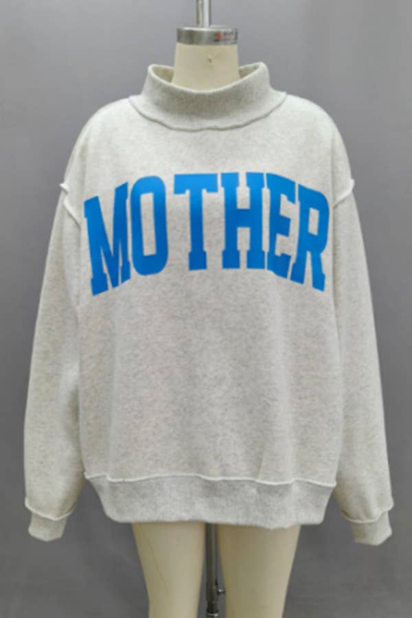 MOTHER 'MOTHER & COOL MOM' Reversible Sweatshirt