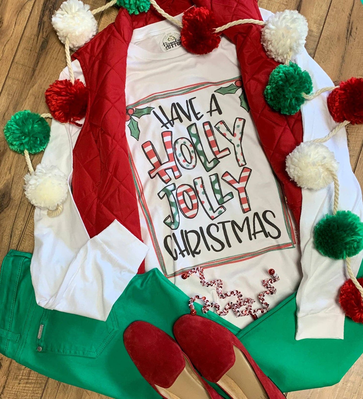 Holly Jolly Christmas - SHORT SLEEVE Tee